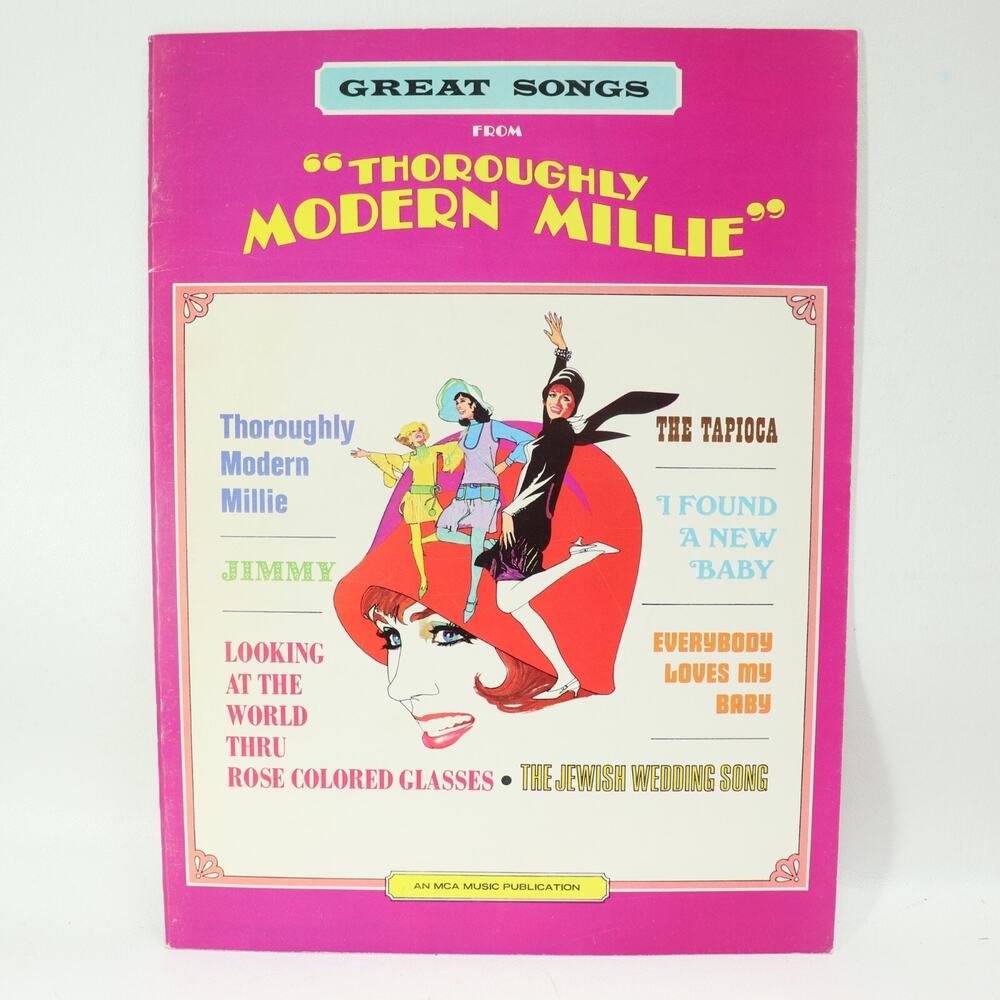 Great Songs From Thoroughly Modern Millie Songbook Sheet Music Movie Score MCA